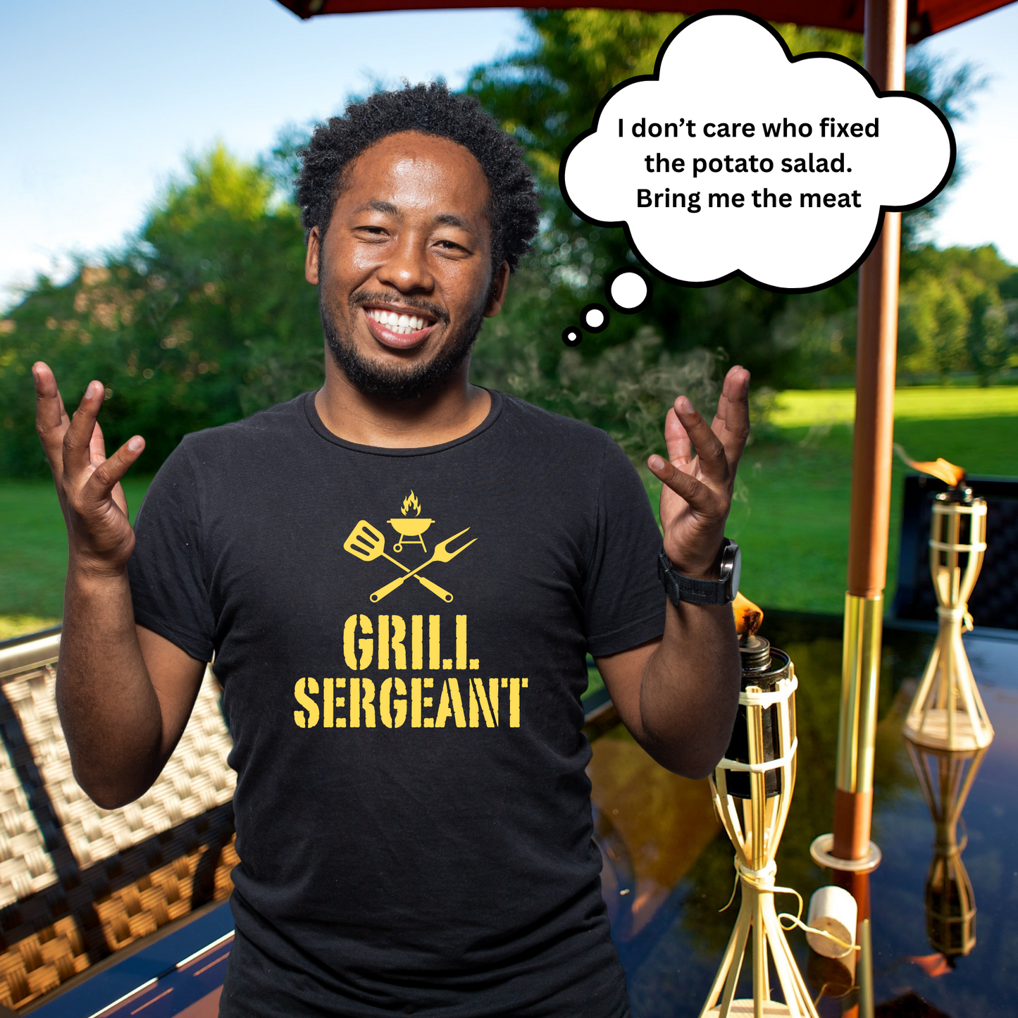 Grill Sergeant; King of the Grill Tee